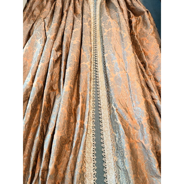 Pair of Fortuny Panels With Decorative Trim For Sale In Washington DC - Image 6 of 13