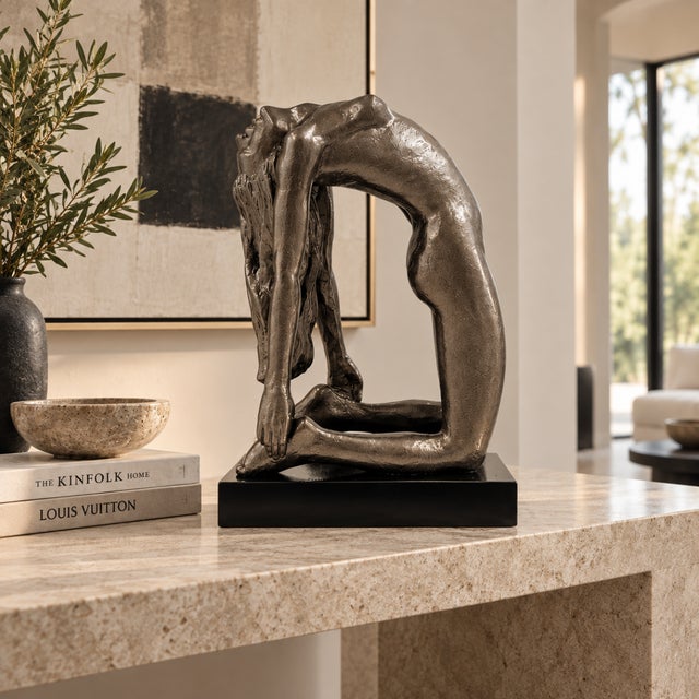 Restored Austin Productions Sculpture "Rebirth" Signed Renard Circa 1980 Measurements: 14.5"T x 10"W x 6"D (36.83cm x...