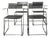 X Line Chairs with Armrests by Niels Jørgen Haugesen, 1970s, Set of 4 For Sale