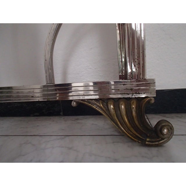 Spanish Art Deco Chrome Plated Head Board, Set of 2 For Sale - Image 9 of 11