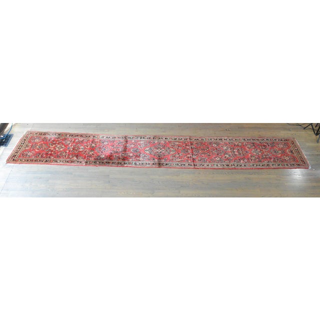Early 20th Century Persian Sarouk Runner For Sale - Image 10 of 11