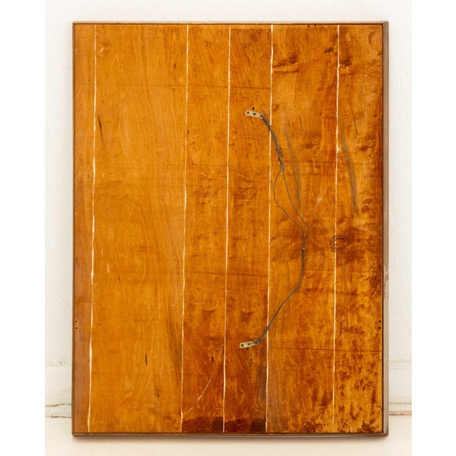 Modern Maple Wood Framed Mirror For Sale In New York - Image 6 of 6