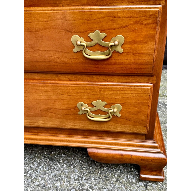 Late 20th Century Stickley Solid Cherry Nine-Drawer Tall Chest For Sale - Image 12 of 12