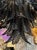 Modern Murano black glass palm leaf chandelier. Circa 2000. The chandelier has been professionally rewired, comes with...