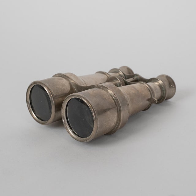 1900 - 1909 Antique Nickel-Plated Opera Glasses For Sale - Image 5 of 10