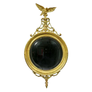 Regency Giltwood Convex Mirror