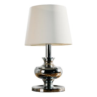 Vintage Chrome Table Lamp, 1970s For Sale