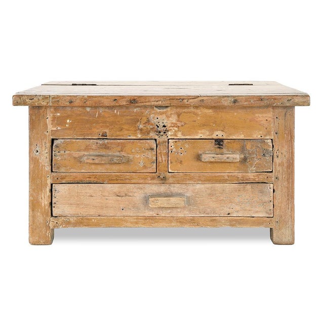 Small Weathered Wooden Storage Unit For Sale - Image 6 of 6