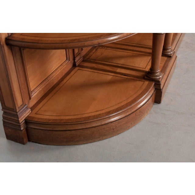 Late 19th Century French Demilune Three-Tier Server For Sale - Image 12 of 13