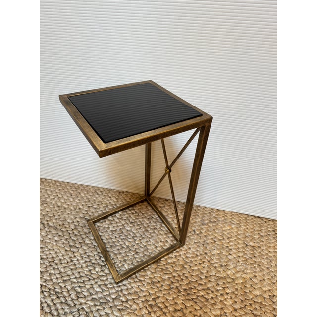 Design Plus Gallery presents the Zafina Gold Side C-Table from Uttermost. We consider this to be a perfect pull up table...
