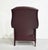 Vintage Traditional Oxblood Leather Wingback Reclining Library Chair by Bradington Young For Sale - Image 12 of 15
