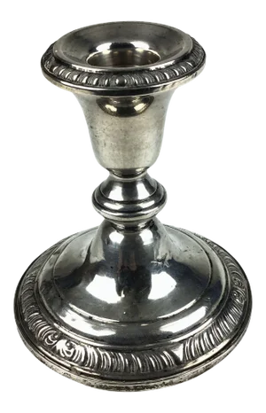 Antique Frank Whiting Weighted Sterling Candlestick Holder