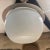 1960s Frosted Glass Pendant Lamp in Vico Magistretti Style Mid Century Modern For Sale In San Diego - Image 6 of 11