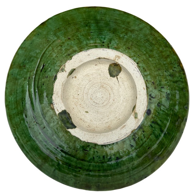 1970s Moroccan Tamegroute Large Plate For Sale - Image 4 of 5