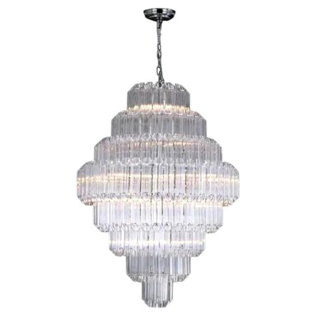 Metal Collection Iceberg Chandelier in Metal and Glass by Jago For Sale - Image 7 of 7