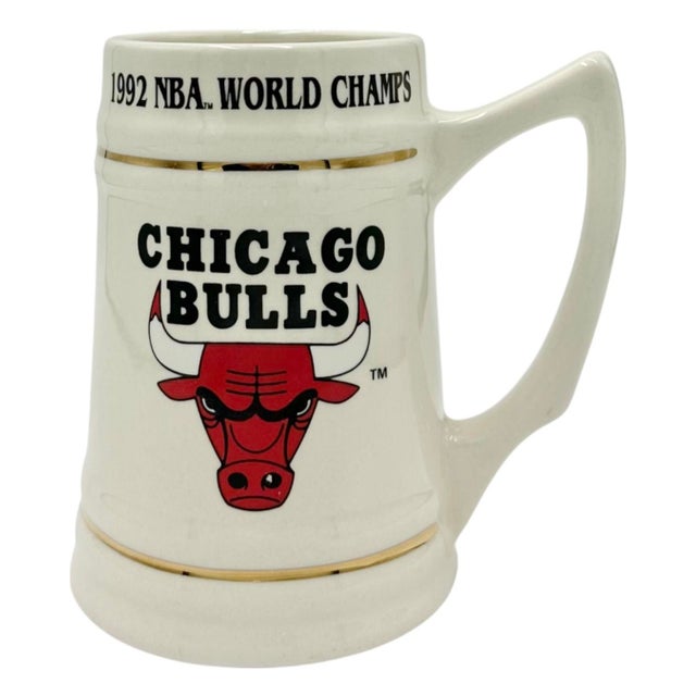 Vintage Chicago Bulls 1992 Nba Basketball World Champs Ceramic Mug For Sale - Image 14 of 14