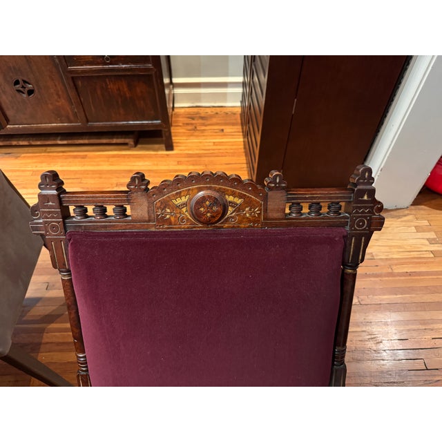 Traditional Late 19th Century American Eastlake / Renaissance Revival Chairs (Pair) For Sale - Image 3 of 11