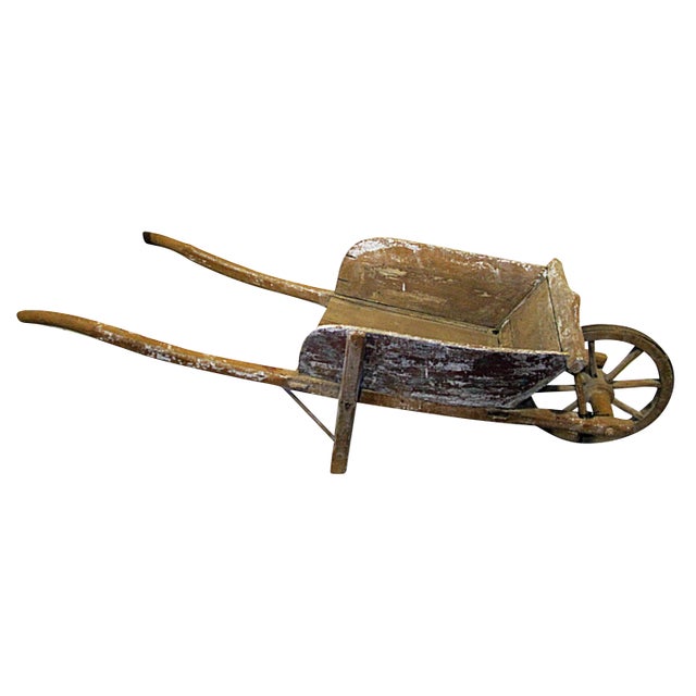 Antique French Child's Wheelbarrow For Sale