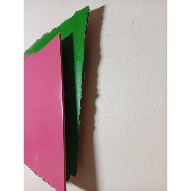 Wood Contemporary Abstract Aerosol on Assembled Masonite (Isorel) "Untitled 158" by Andre Debono For Sale - Image 7 of 9