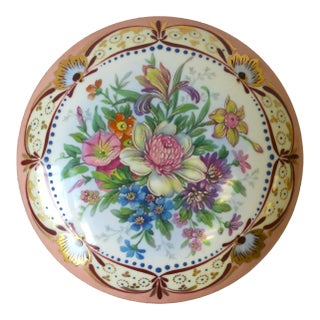 French Porcelain Jewelry Box For Sale