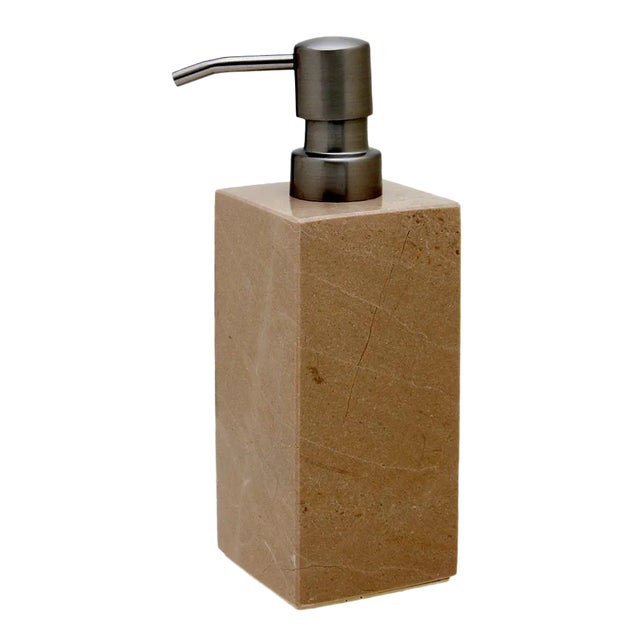 Tan Marble Soap Dispenser For Sale
