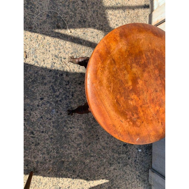 Antique !9th century Claw and Ball Foot Piano Stool Features a cast iron turning mechanism, making it adjustable. Its...