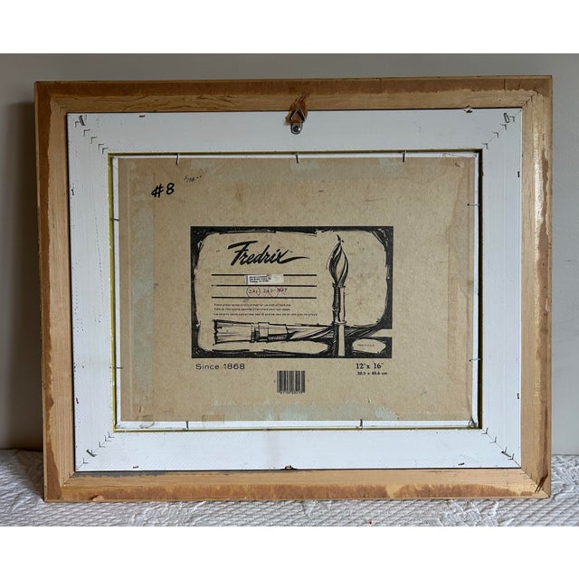 Vintage Original Realistic Seascape Oil Painting in Gold Frame For Sale In Philadelphia - Image 6 of 6