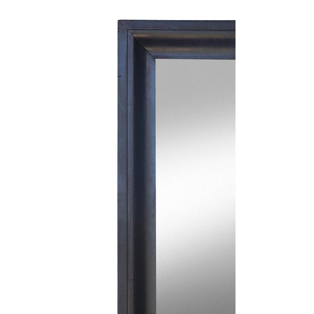 Ebonized Empire Period Antique Mahogany Mirror/Original Back For Sale - Image 10 of 12