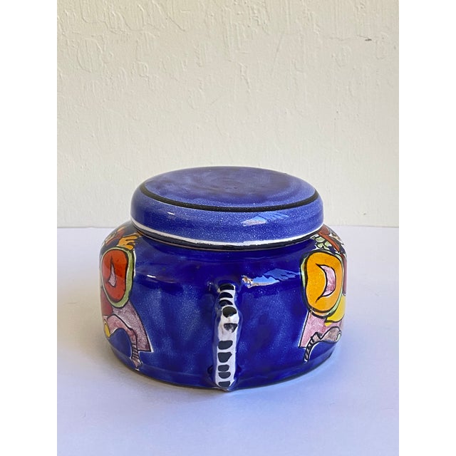 Mid 20th Century Mid 20th Century Majolica Tea Pot by La Musa, Italy For Sale - Image 5 of 11