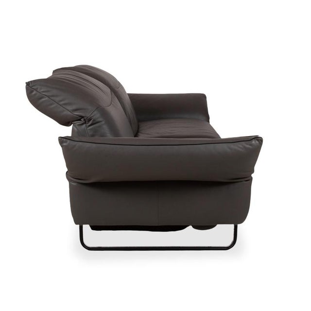 Leather Two-Seater Anthracite Grey Sofa with Electric Function from Comfort Republic For Sale - Image 13 of 16