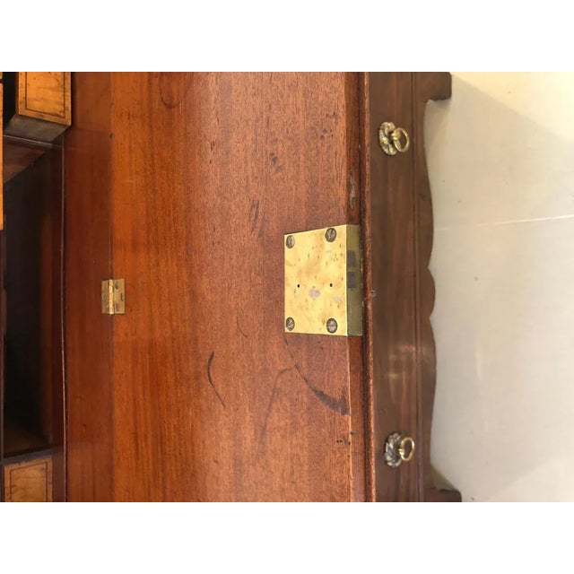 Antique George III Mahogany Bureau For Sale - Image 4 of 15