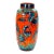 Large Mid-Century Scheurich Ceramic Vase in Burnt Orange and Green, West Germany For Sale