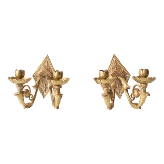 Antique French Candleholders in Bronze, 1890s, Set of 2 For Sale