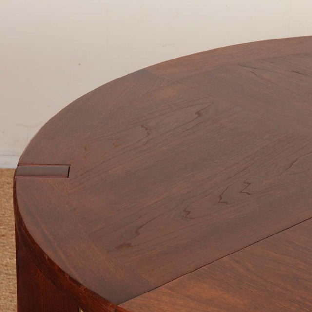 Round Extendable Wooden Dining Table from Monopoly, 1970s For Sale - Image 6 of 16