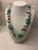 Traditional 1960s Single Strand Lg Chunky Turquoise Necklace For Sale - Image 3 of 4
