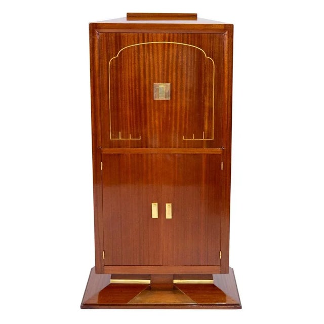 Art Deco Dominique Secretary Desk with Keyhole in the Fitting, 1930s For Sale - Image 3 of 12