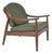 Vintage Spindle Back Lounge Chair in Teak and Wool by Greaves & Thomas England, 1960s For Sale