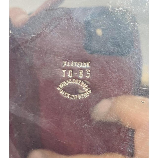 1980s Emilia Castillo Taxco “El Mar” Silver Plate Shell & Starfish Centerpiece Bowl For Sale - Image 18 of 18