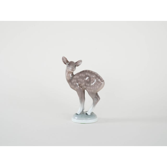 Danish Porcelain Deer Figurine from Bing & Grondahl, 1970s For Sale - Image 3 of 11