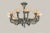 Large Spanish Alabaster Globe Chandelier 10-Light Solid Bronze 40" W For Sale - Image 10 of 11