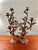 Metal Vintage Italian or French Style Solid Brass Five-Light Floral Tole Candelabra With Original Gilt Finish For Sale - Image 7 of 14