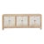 Long Rustic Chic Bleached and Whitewashed Asian Sideboard For Sale