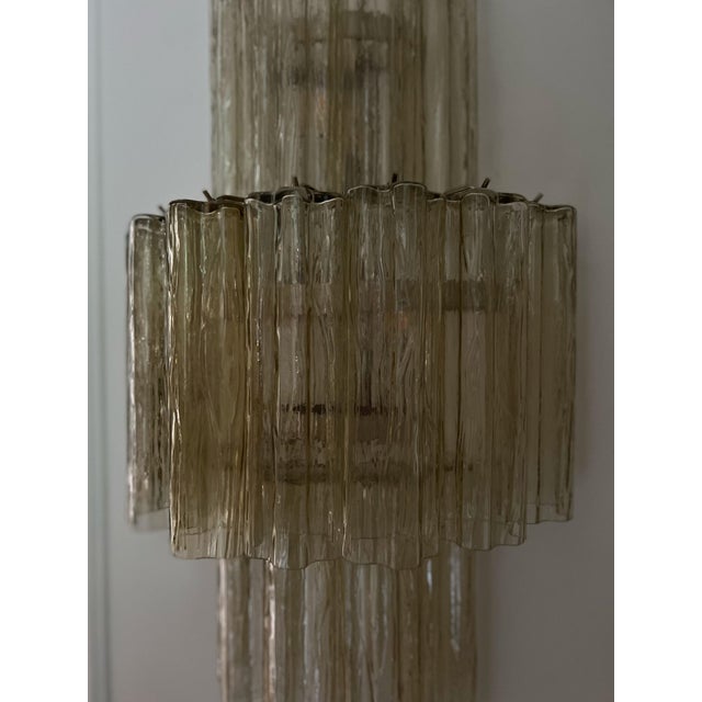 Amber Murano Glass Wall Lamps, Set of 2 For Sale - Image 4 of 12