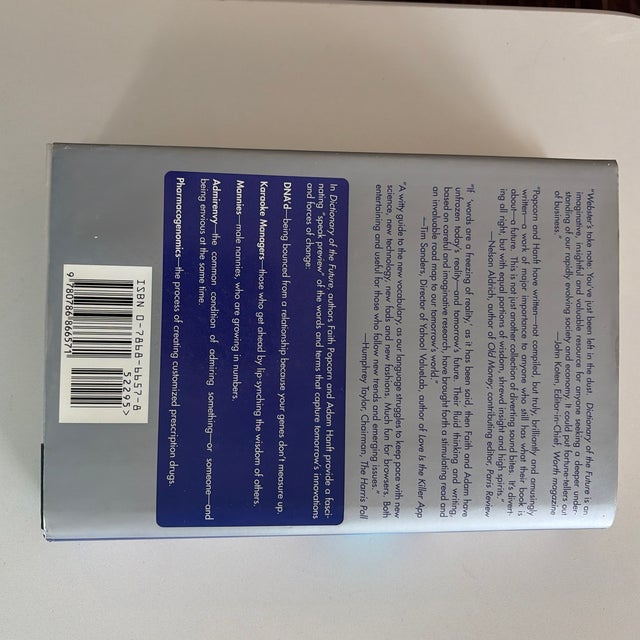 Signed First Edition “Dictionary of the Future” by Faith Popcorn (2001) For Sale - Image 9 of 11