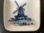 Antique Danish Blue and White Porcelain Jewelry Dish With Windmill by Royal Copenhagen For Sale In New York - Image 6 of 12