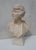 Italian Artist, Large Art Deco Carved Bust of Woman, 1920s-1940s, Alabaster For Sale - Image 3 of 18