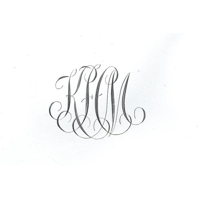 Victorian Lovely Solid Sterling Silver Antique Tiffany & Co Jewelry Trinket Tray Ball Feet For Sale - Image 3 of 11