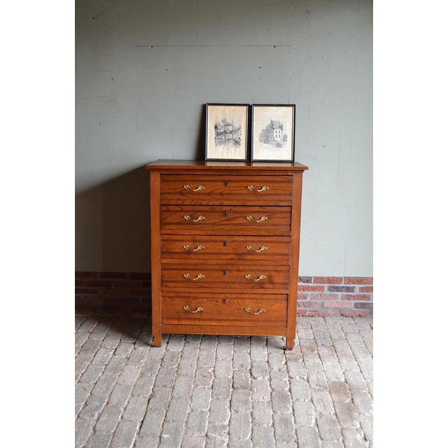 Antique Oak Chest of Drawers For Sale - Image 11 of 11