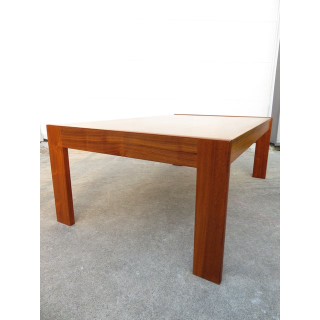 Wood Mid Century Modern Swedish Walnut Coffee Table & Side Table Set For Sale - Image 7 of 18