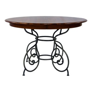 Vintage Ethan Allen County French "Maison" Dining Table & One Leaf For Sale